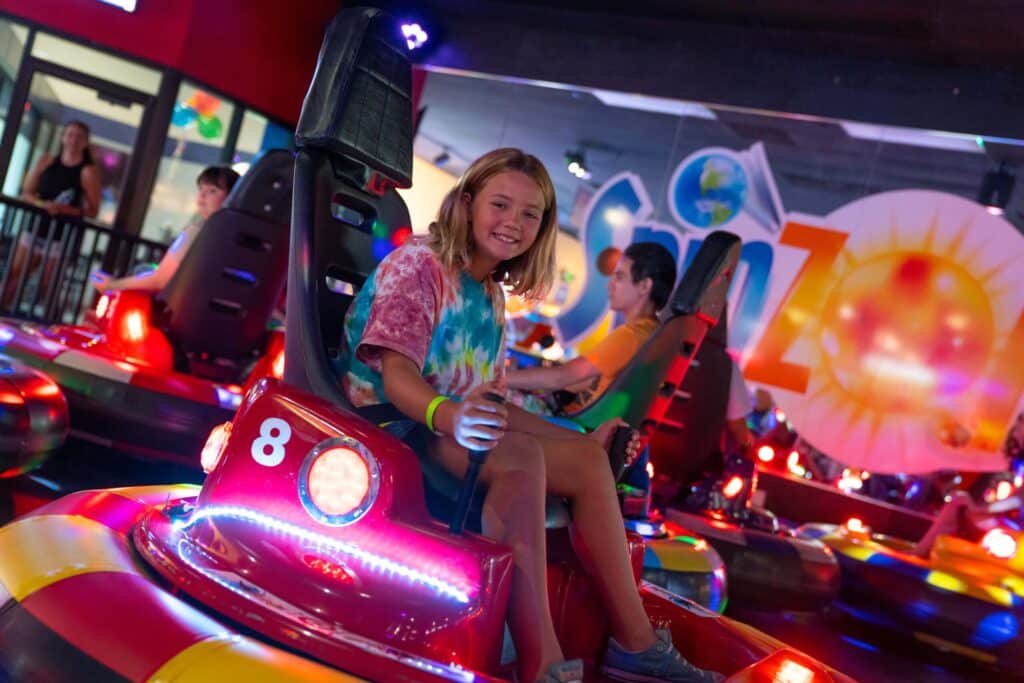 Bumper car ride at Boomers Santa Maria